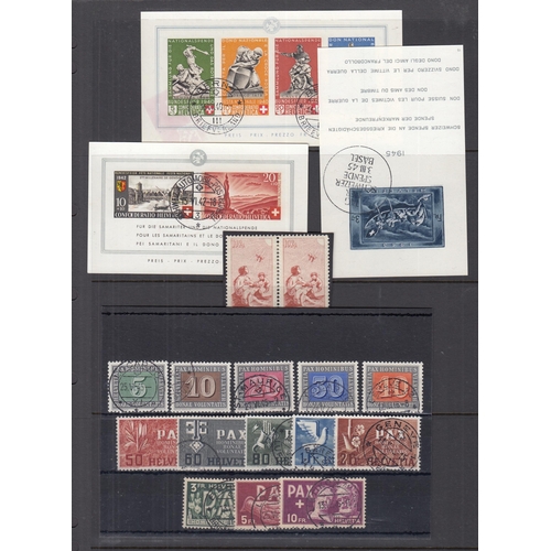 689 - Accumulation in packet, mostly used, with highlights including 2 each of the 1940, 1942 National Fet... 