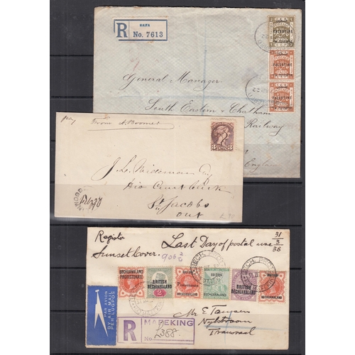 238 - Postal History accumulation of well over 200 covers in box, a random and diverse assortment with Com... 