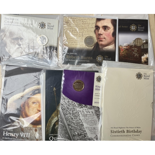 17 - A collection of QEII Decimal coins (face £747), including various uncirculated duplicated flat packs... 