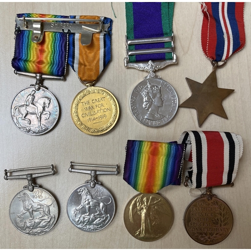 117 - MEDALS - A group of x8 20th Centenary UK Military Medals including WWI pair to 25957 Cpl. T.A. NASH.... 