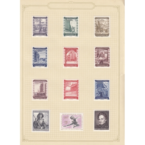 332 - A large selection of World stamps and covers on leaves, exchange booklets and loose, noted a collect... 