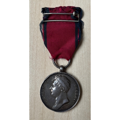 181 - UK 1815 Waterloo Medal, inscribed to Rob Roberts. 52 Regiment of Foot (possibly re-inscribed), noted... 