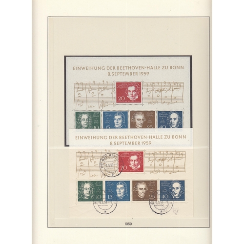 262 - West Germany 1950/2006 collection housed in 8 Lindner albums (the final 2 for period to 2016 are emp... 