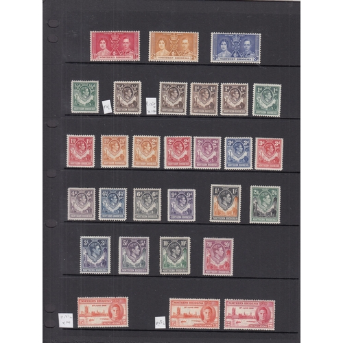 349 - 1937/52 mint KGVI Commonwealth collection neatly presented on Hagners in 3 albums, most 1938 sets ar... 