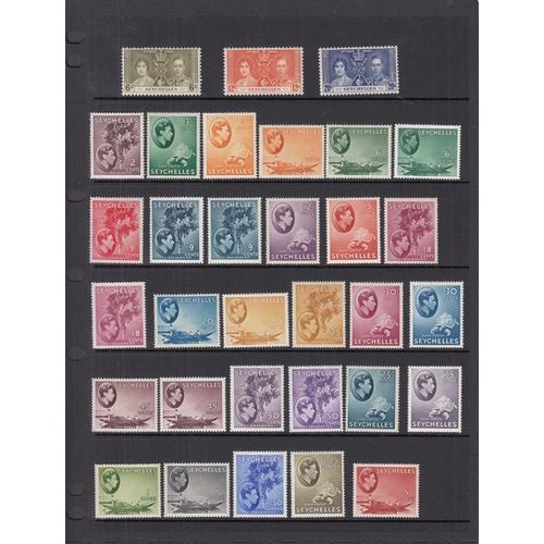 349 - 1937/52 mint KGVI Commonwealth collection neatly presented on Hagners in 3 albums, most 1938 sets ar... 