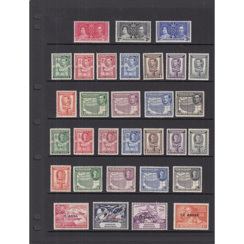 349 - 1937/52 mint KGVI Commonwealth collection neatly presented on Hagners in 3 albums, most 1938 sets ar... 