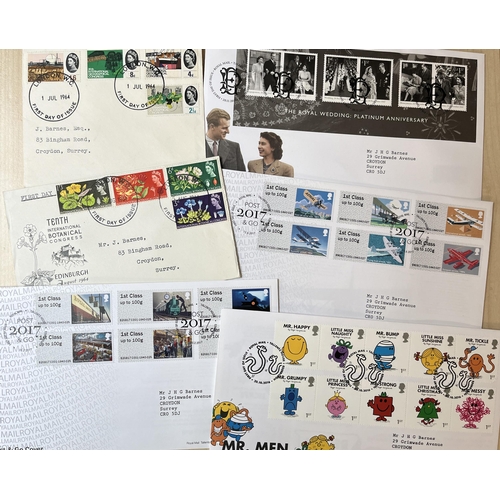 245 - A 10 volume GB QEII FDC collection to 2017, including Commemorative and Post and Go FDCs, condition ... 