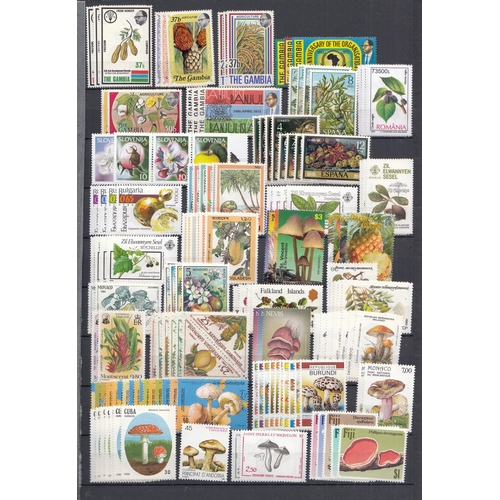 393 - A mint u/m World stamp collection on Shipping, Cars, Fish, Animals etc, including many modern sets i... 