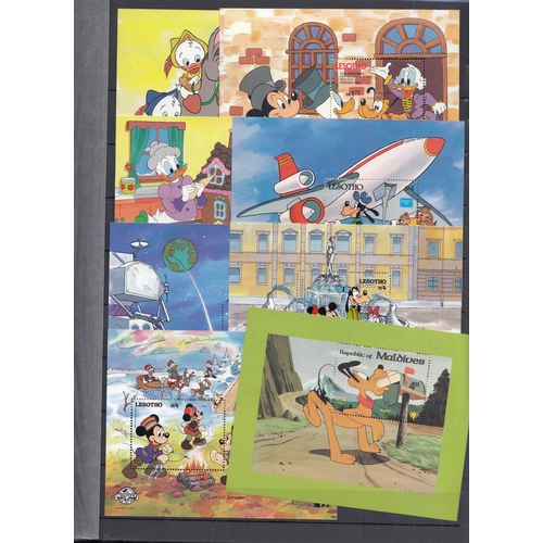 395 - A duplicated mint unmounted collection of x400+ Disney thematic mini sheets, from around the World, ... 