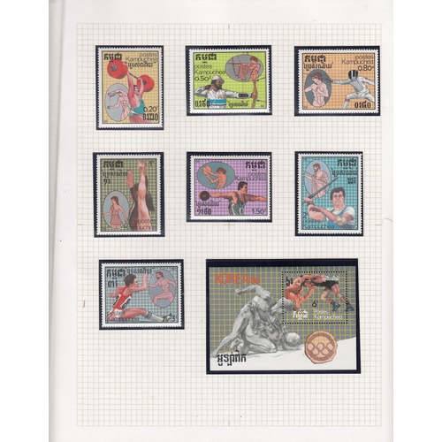 407 - A specialised collection on the Olympics for 1972/76/80/84, mainly laid out and annotated on album p... 