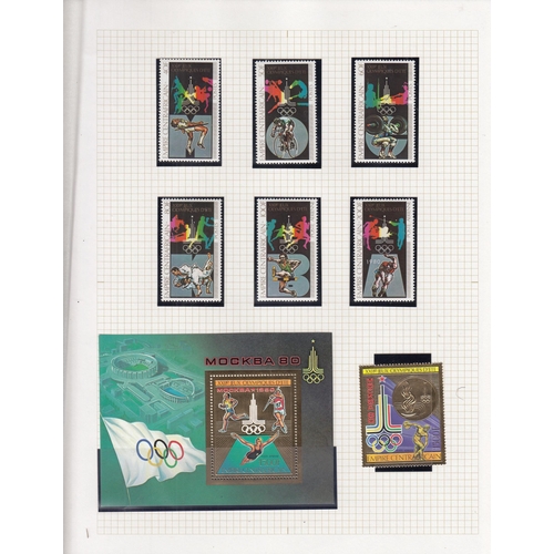 407 - A specialised collection on the Olympics for 1972/76/80/84, mainly laid out and annotated on album p... 