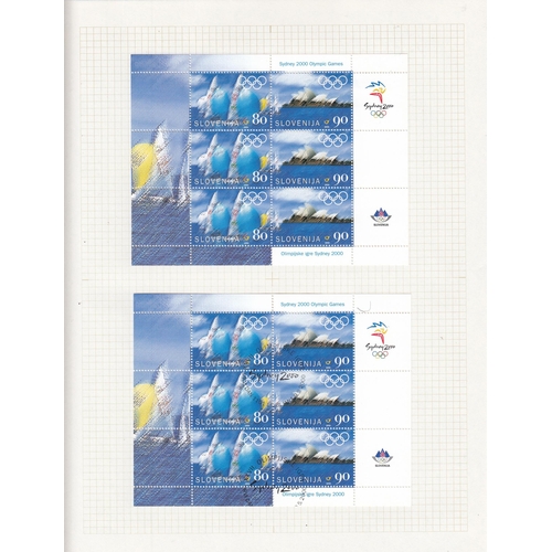 408 - A specialised collection on the Olympics for 1992/96/00/04, mainly laid out and annotated on album p... 