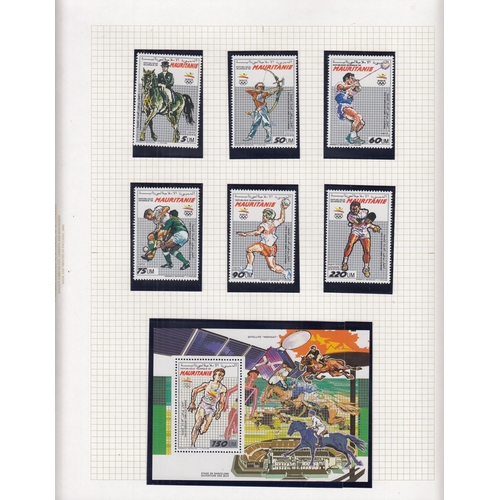 408 - A specialised collection on the Olympics for 1992/96/00/04, mainly laid out and annotated on album p... 