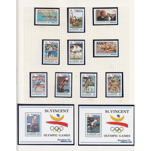 408 - A specialised collection on the Olympics for 1992/96/00/04, mainly laid out and annotated on album p... 