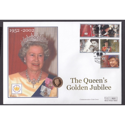 43 - UK 2001 gold full Sovereign encapsulated in a FDC, in good condition.