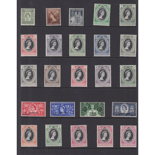 374 - Unusual Commonwealth little lot comprising 1953 Coronation complete set of 106 values in commemorati... 