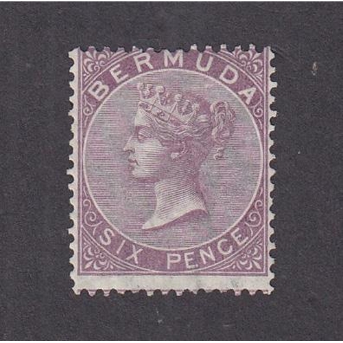 423 - 1865/1903 6d dull purple wmk crown CC SG6 Cat £1000, lightly mounted mint copy, blunt perf at top   