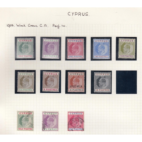 440 - 1902/10 mint & used collection on pages with 1902 set to 18pi (12pi ovpt Specimen) M, 1904 5pa-45pi ... 