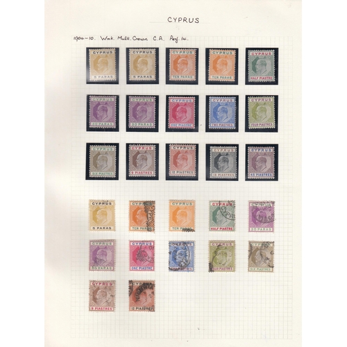 440 - 1902/10 mint & used collection on pages with 1902 set to 18pi (12pi ovpt Specimen) M, 1904 5pa-45pi ... 