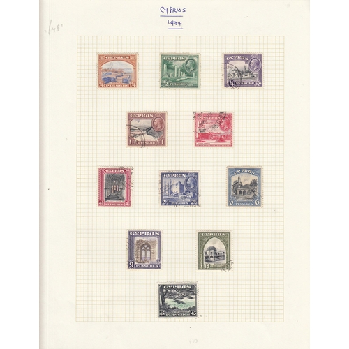 441 - 1934/85 seven different used defin sets with 1934 ¼pi-45pi, 1938 ¼pi-£1, 1955 2m-£1, 1960 2m-£1, 196... 