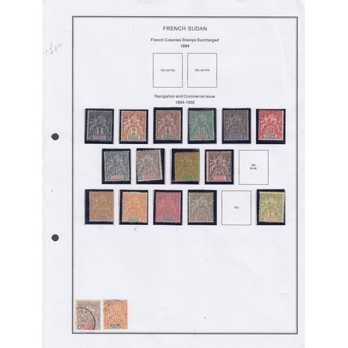 468 - Sudan - 1894/1944 mostly mint collection on printed pages with 1894 vals to 50c & 1f, 1921 vals to 5... 