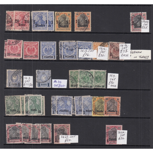 480 - POs in Turkish Empire - 1884/1908 collectors used selection with duplication on some of the low valu... 