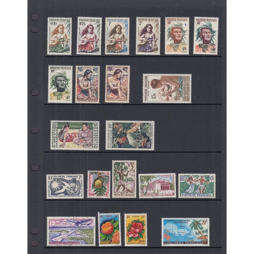 472 - French Polynesia - 1958/79 mint collection on Hagners with many of the better issues, including the ... 