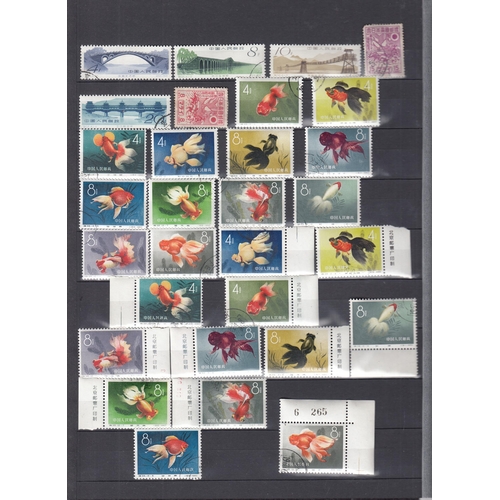 438 - Collection on stock sheets with a few earlier mint or used, then some later mint, used (cto) 1960s e... 