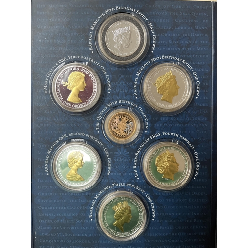 79 - A Waterloo medallic coin set includes 7g (14 Carat) gold completer, plus Nine Decades medallic set i... 