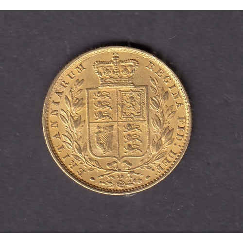 31 - UK 1866 gold full Sovereign, Die 39, in good condition