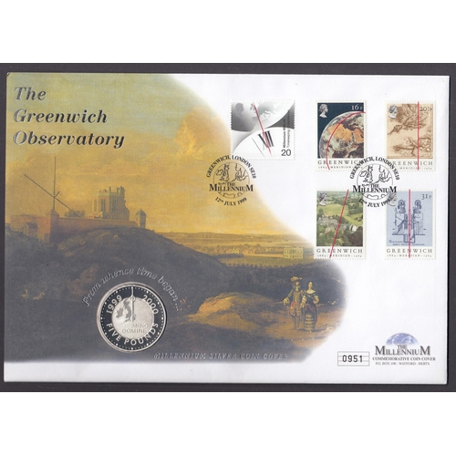 116 - A collection of x11 coin covers produced by Mercury, including x4 coin banknote covers.