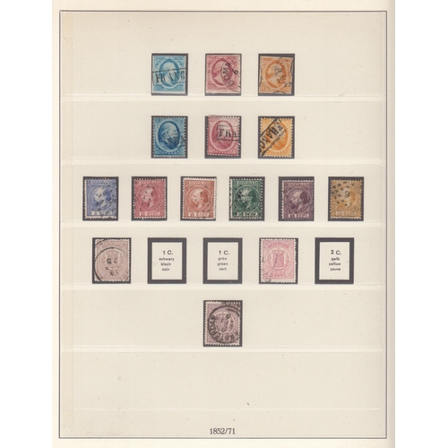 610 - 1852/1939 mostly used collection in Lindner printed album incl 1852 & 1864 5c, 10c, 15c imperf & per... 