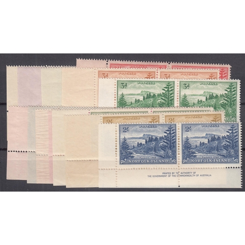 678 - 1947 Ball bay set of 14v to 2/- (both) in lower marginal Imprint pairs u/m.