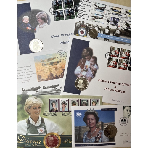 236 - A x7 volume Event FDCs, Stamps and Coin Cover collection, including QEII Jubilee, Diana and WWII Com... 