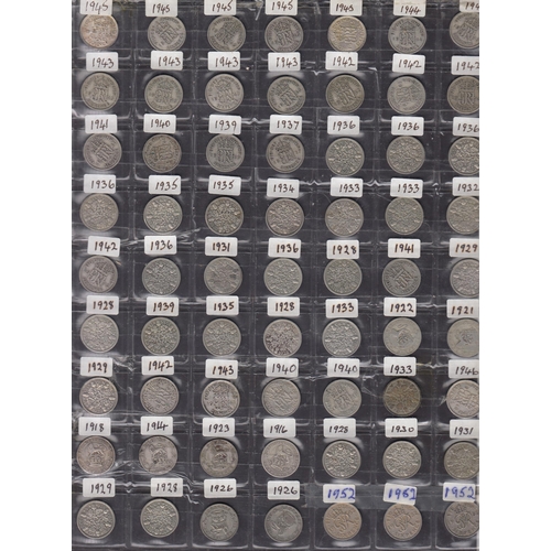 70 - A collection of mainly UK 20th Century circulated coins in x5 albums and loose, including some pre 1... 