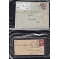 A x2 volume collection of QV Duplex postmarks either on postcards or ...