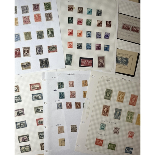 243 - A mint and used World stamp collection on pages, strength in European issues, noted Italy 1928 SG219... 