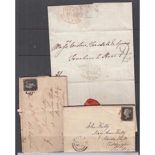 A group of x10 19th Century covers, including x3 pre stamp covers ...