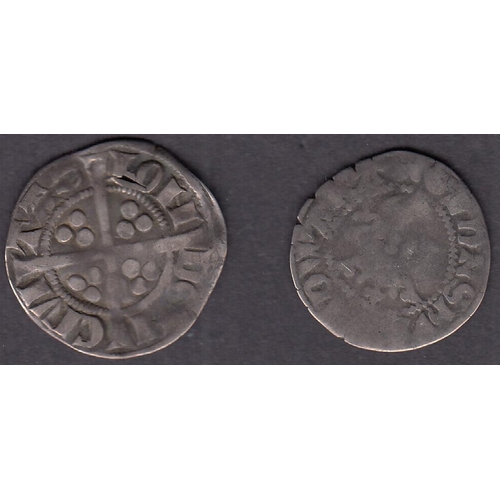 395 - UK Edward I 1279 & 1307 silver 1d’s (London & Durham), mixed condition