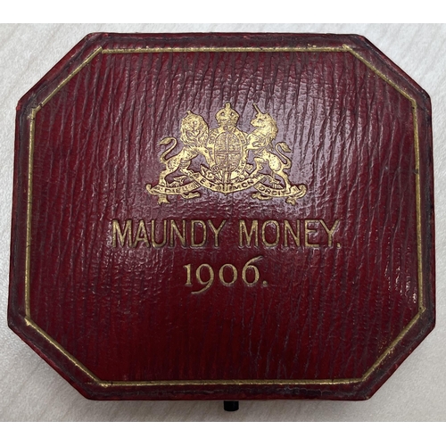 263 - UK 1906 complete Maundy set, in original box