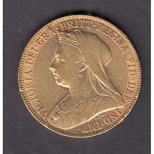 248 - UK 1900 gold full Sovereign, in good condition