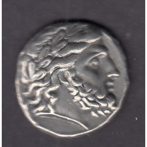 158 - Ancient Greece – Philipus silver Fourree Tetradrachm (plated), contemporary counterfeit, in good con... 