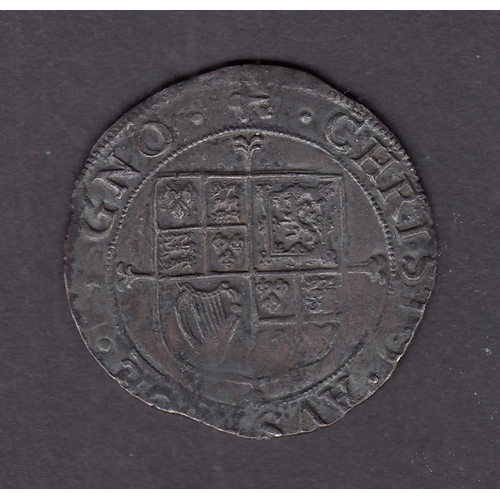 394 - UK Charles I 1625-1649 silver Shilling, Spink No.2797, Mint Mark Anchor, in good condition nearing V... 