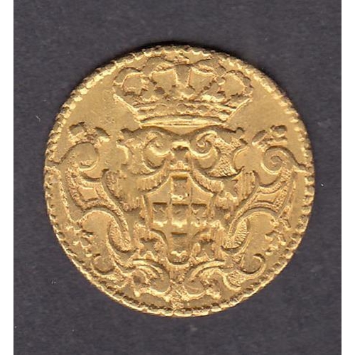 189 - Portugal 1741 gold half Escudo, in good condition.