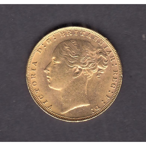 233 - UK 1880 gold full Sovereign, in good condition, salvaged from the Douro Cargo Shipwreck ‘The Royal M... 