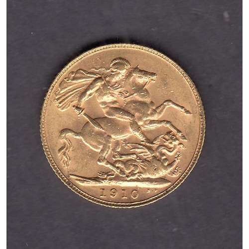 273 - UK 1910 gold full Sovereign, in good condition