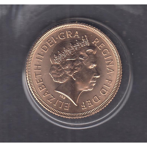 344 - UK 2002 gold full Sovereign, in good condition