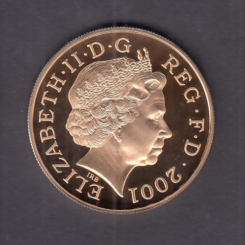 341 - UK 2001 Victorian Anniversary gold proof £5 coin, boxed with CoA