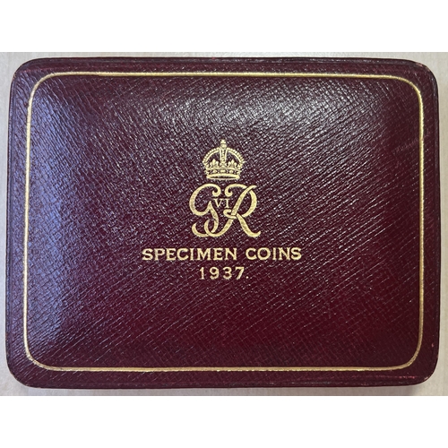 304 - UK 1937 KGVI Specimen Proof Four Coin Gold Set, Spink No.PS15, in original box, comprising of Gold P... 