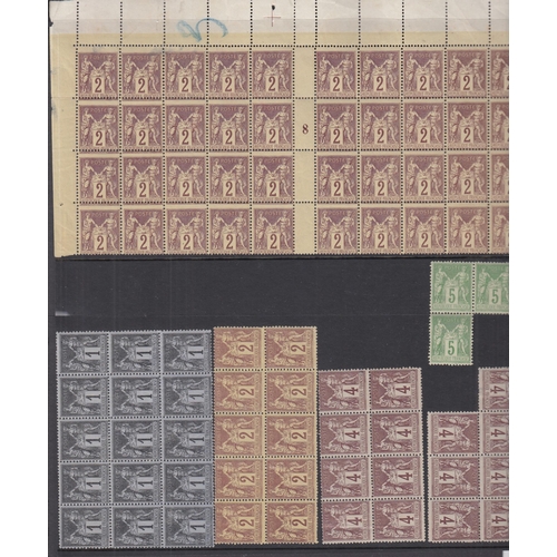 652 - 1877 ‘Peace and Commerce’ issues in large multiples, mostly u/m, a few with faults, comprising 1c x6... 